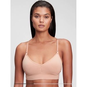 Gap Maternity Stretch Cotton Nursing Bralette Medium